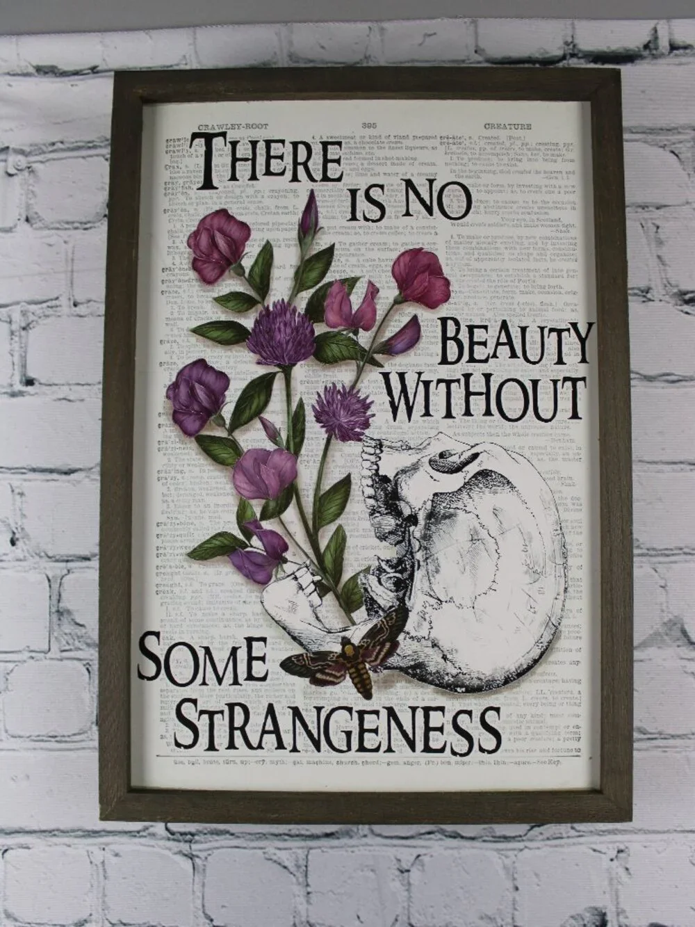 11x16 Edgar Allan Poe Framed Dictionary Wall Art